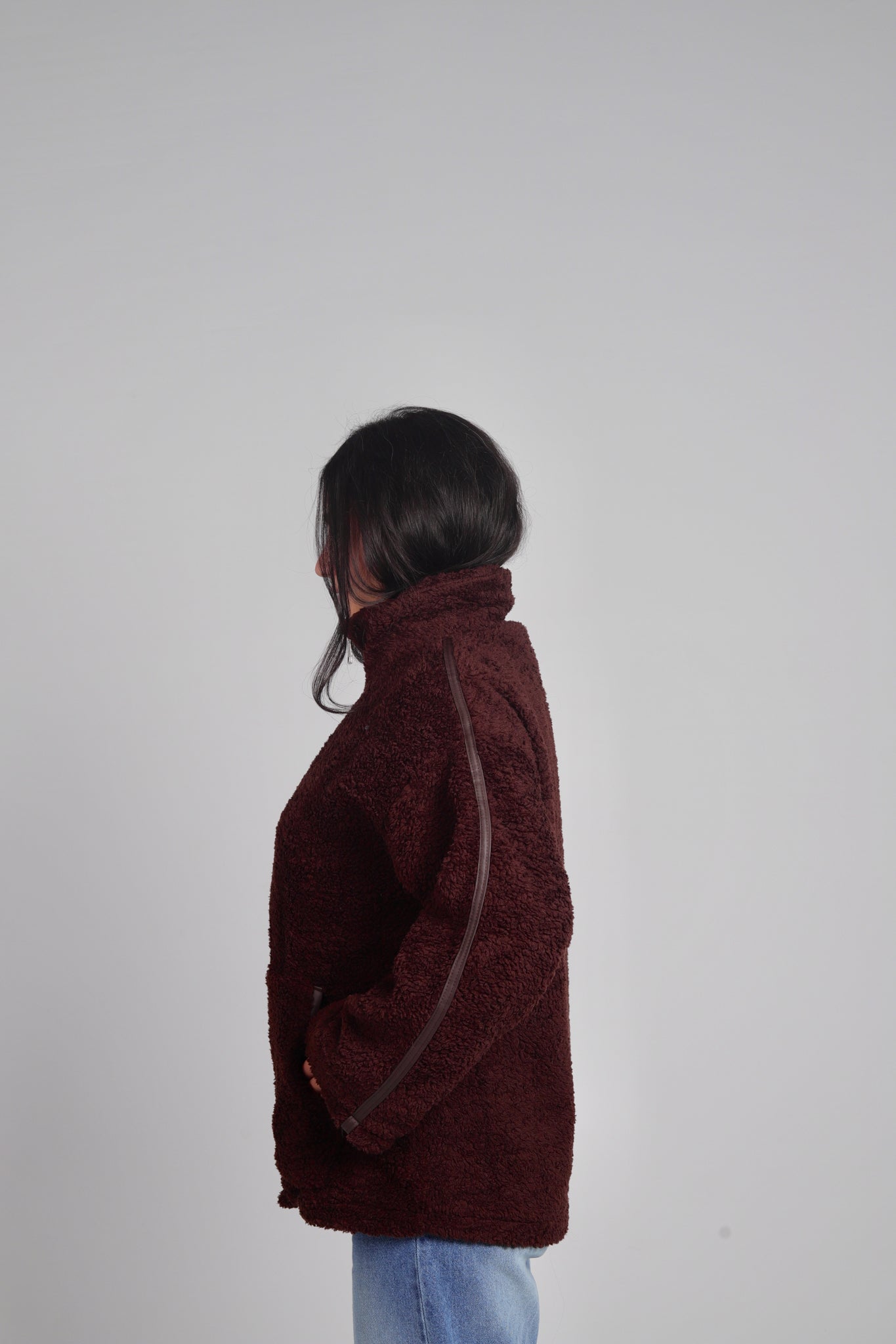 Teddy Jacket in Dark Brown